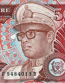 Mobutu's portrait appeared on every banknote