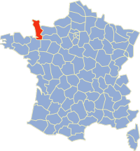 Location of de la Manche in France