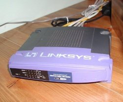 A Linksys NAT Router, popular for home and small office networks