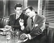 With Robert Walker in Strangers on a Train (1951)